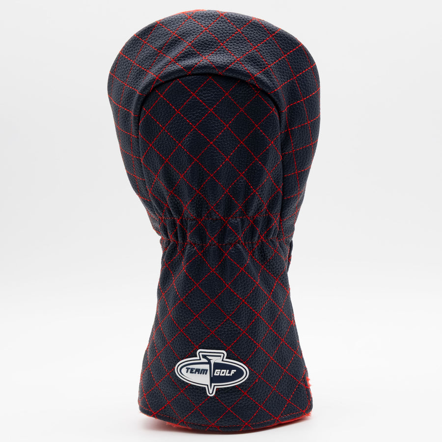 Florida Panthers split quilted driver cover, back view