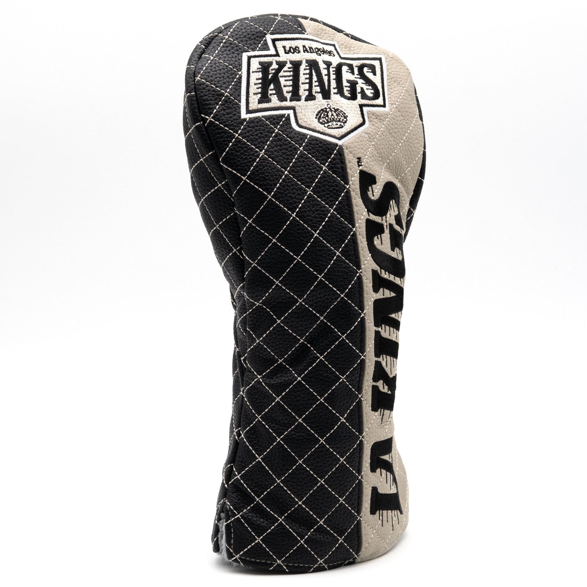 Los Angeles Kings split driver quilted golf headcover alternate view