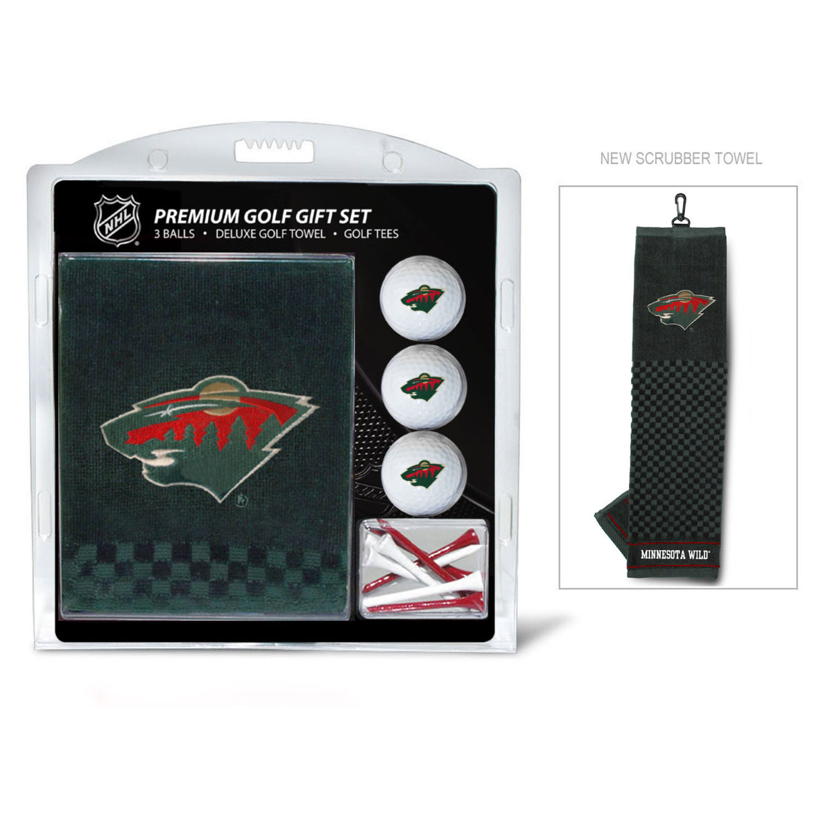 Minnesota Wild Embroidered Towel Golf Gift Set