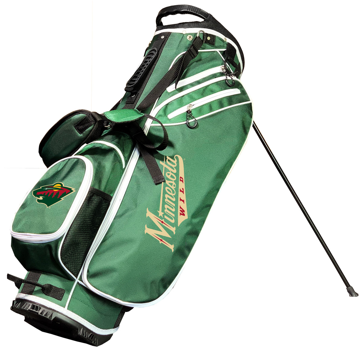 Minnesota Wild Birdie stand golf bag, Green color