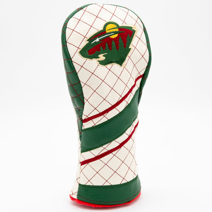 Minnesota Wild stripe fairway quilted golf headcover alternate view