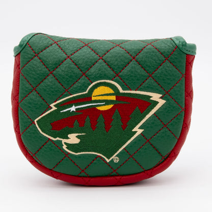 Minnesota Wild solid mallet putter quilted golf headcover