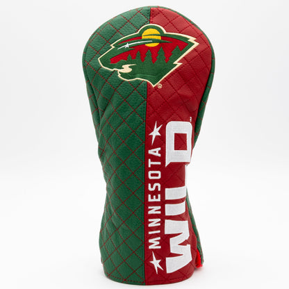Minnesota Wild split driver quilted golf headcover