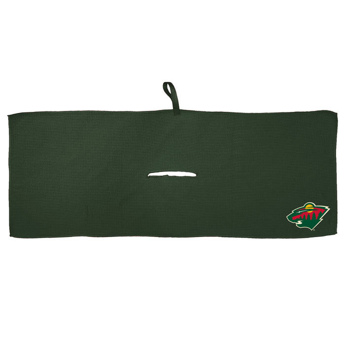 Minnesota Wild 16 x 40 microfiber golf towel with team logo