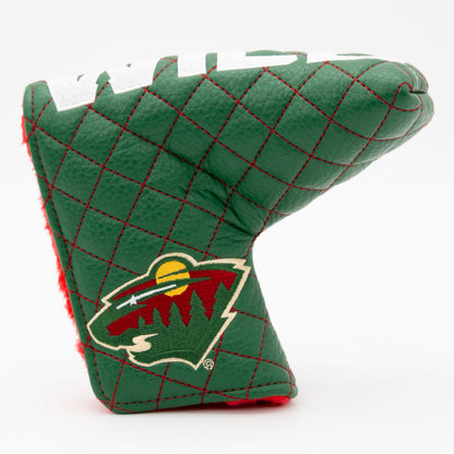 Minnesota Wild split blade putter quilted golf headcover
