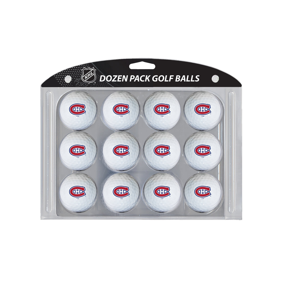 Montreal Canadiens logo golf balls, 12 pack