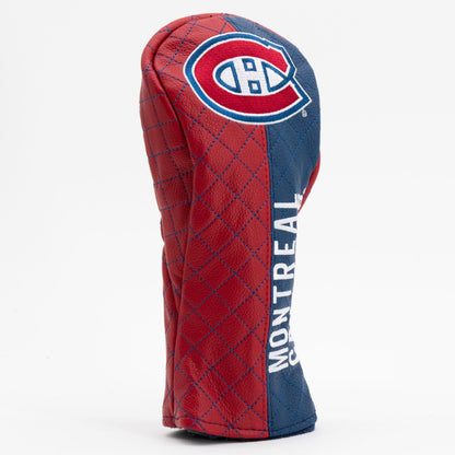Montreal Canadiens split fairway quilted golf headcover alternate view