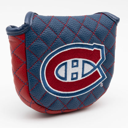 Montreal Canadiens solid mallet putter quilted golf headcover alternate view