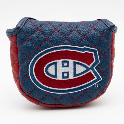 Montreal Canadiens solid mallet putter quilted golf headcover