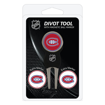 Montreal Canadiens Pitchgabel + 3 Ballmarker