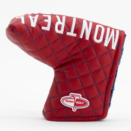Montreal Canadiens solid blade putter quilted golf headcover alternate view