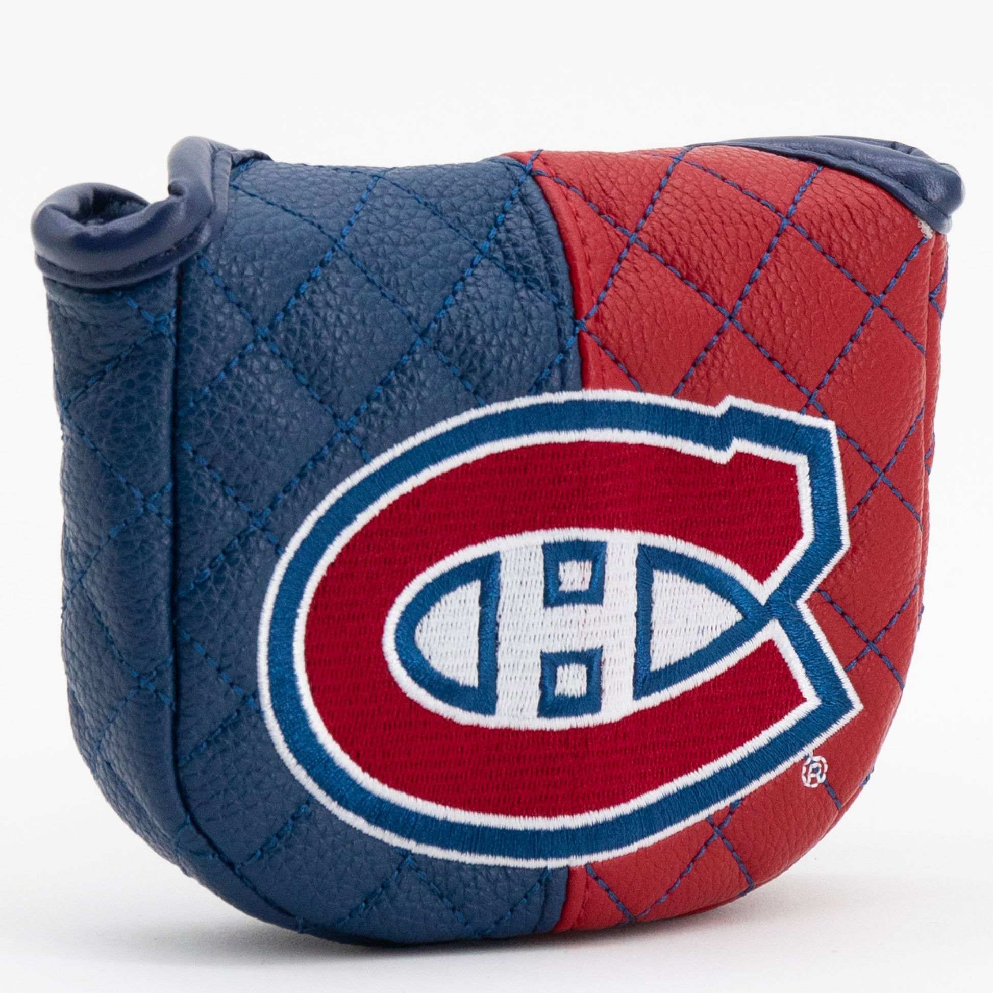 Montreal Canadiens split mallet putter quilted golf headcover alternate view