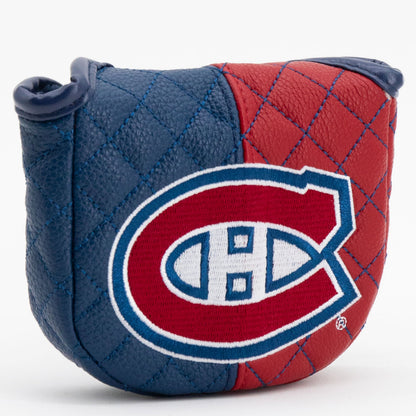 Montreal Canadiens split mallet putter quilted golf headcover alternate view