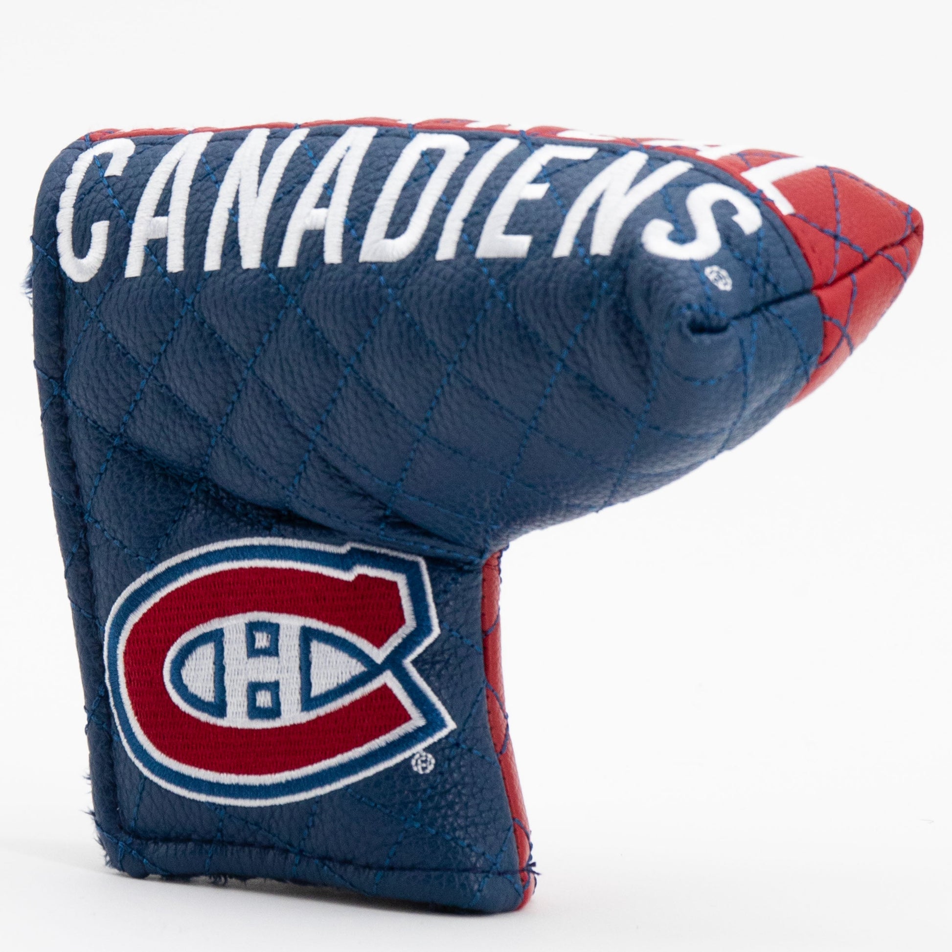 Montreal Canadiens split blade putter quilted golf headcover alternate view