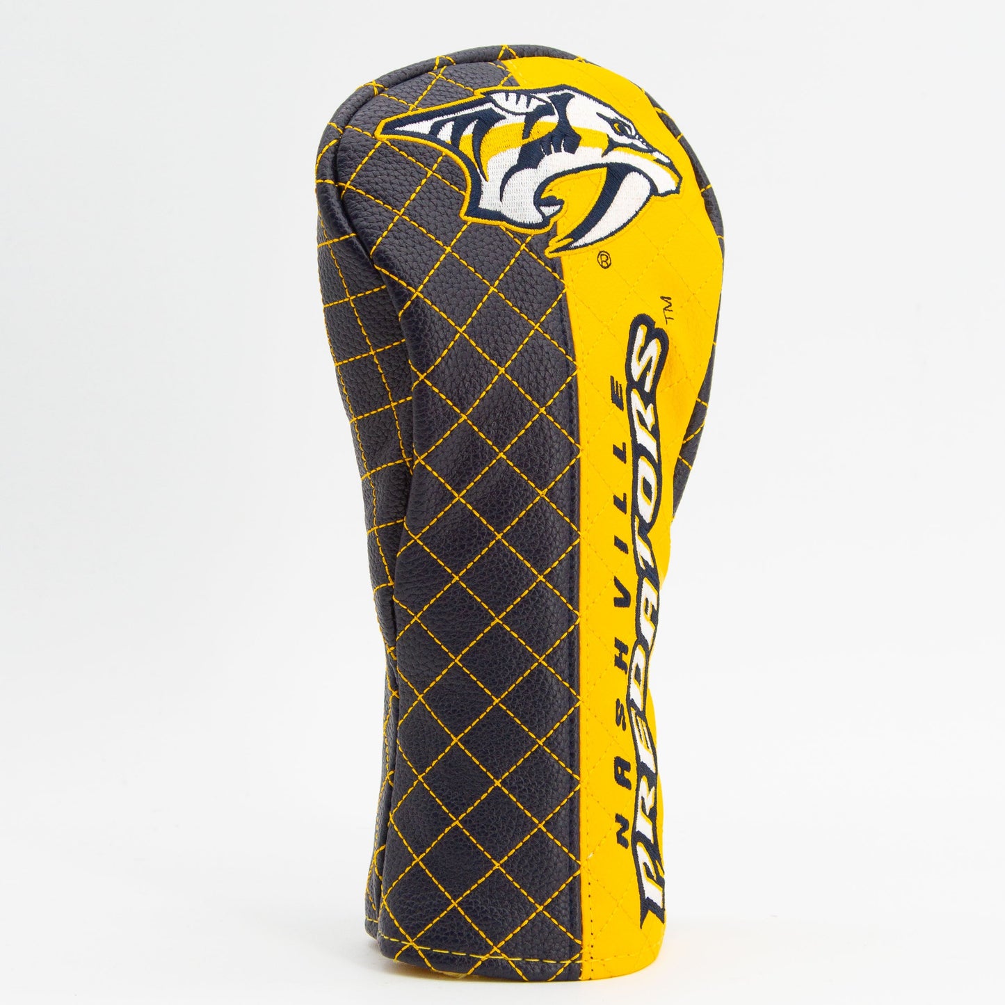 Nashville Predators split fairway quilted golf headcover alternate view