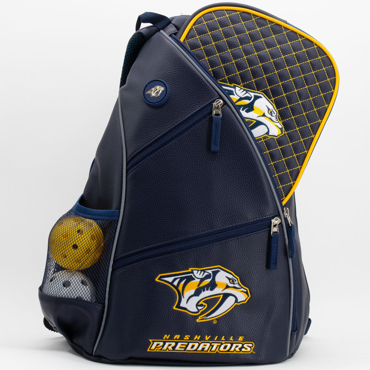 Nashville Predators PU leather backpack by Team Golf, view 6