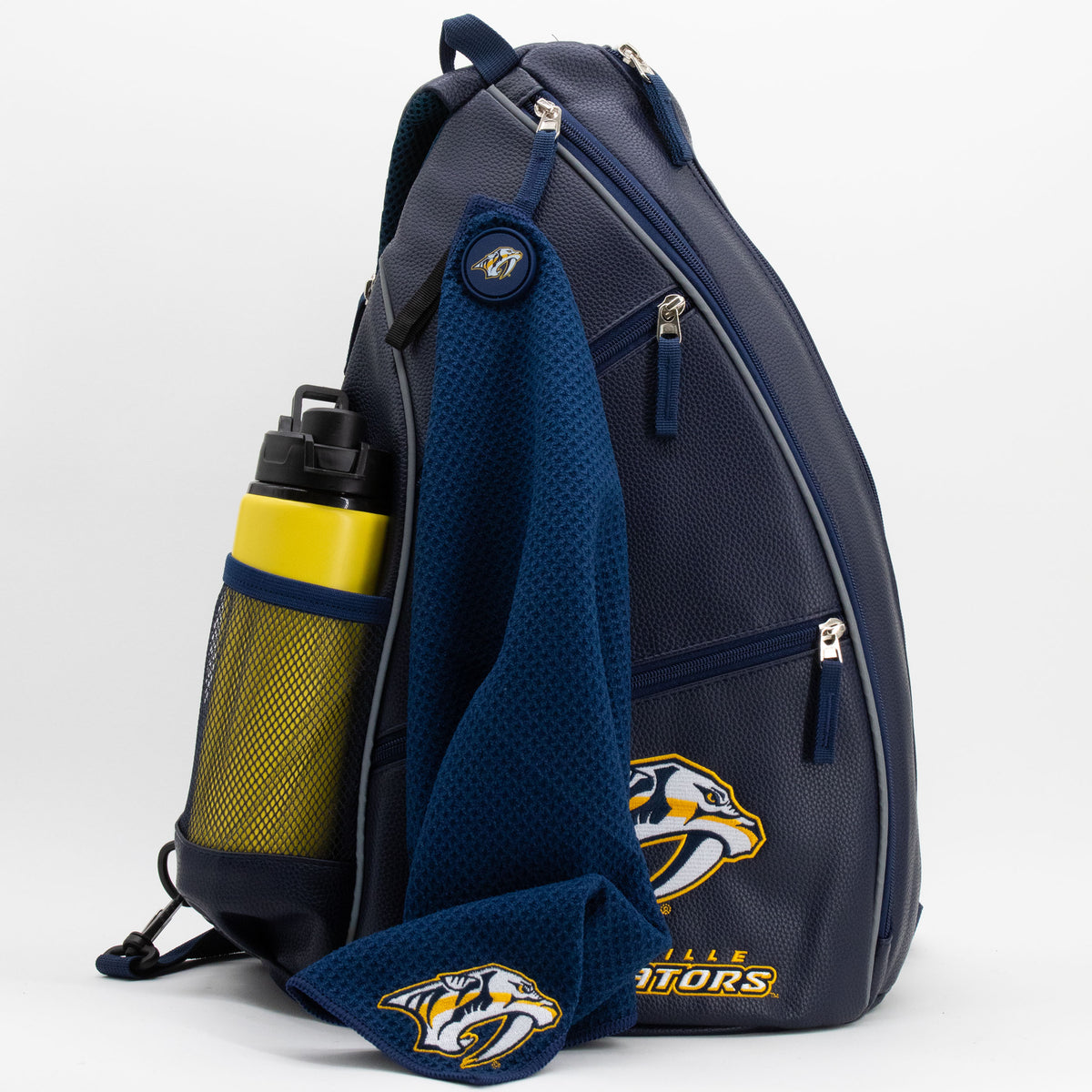 Nashville Predators PU leather backpack by Team Golf, view 8