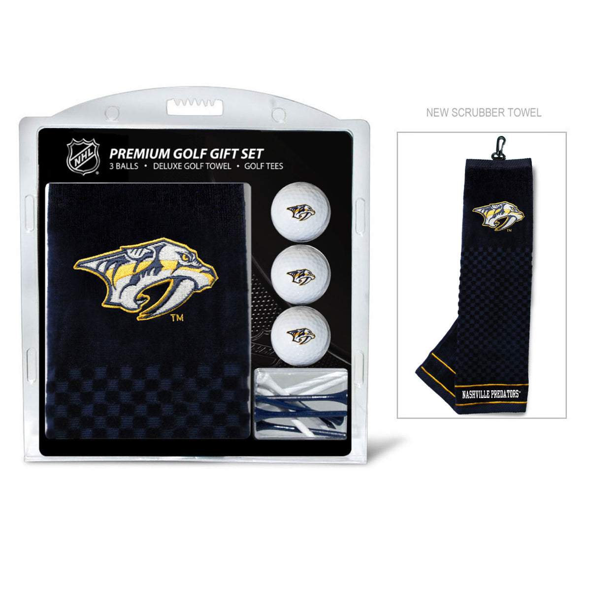 Nashville Predators Embroidered Towel Golf Gift Set