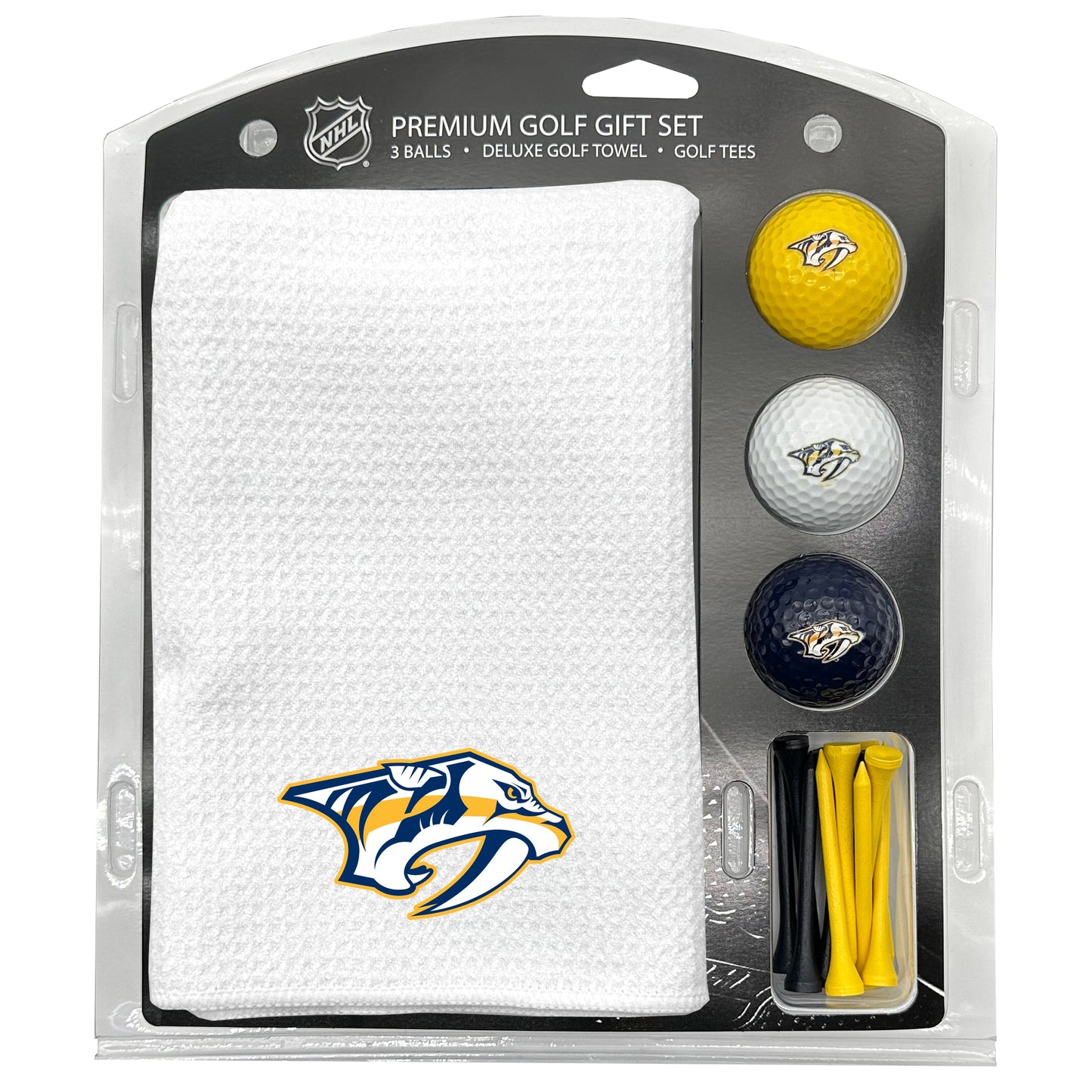Nashville Predators White Microfiber Towel Golf Gift Set - Club Rehab