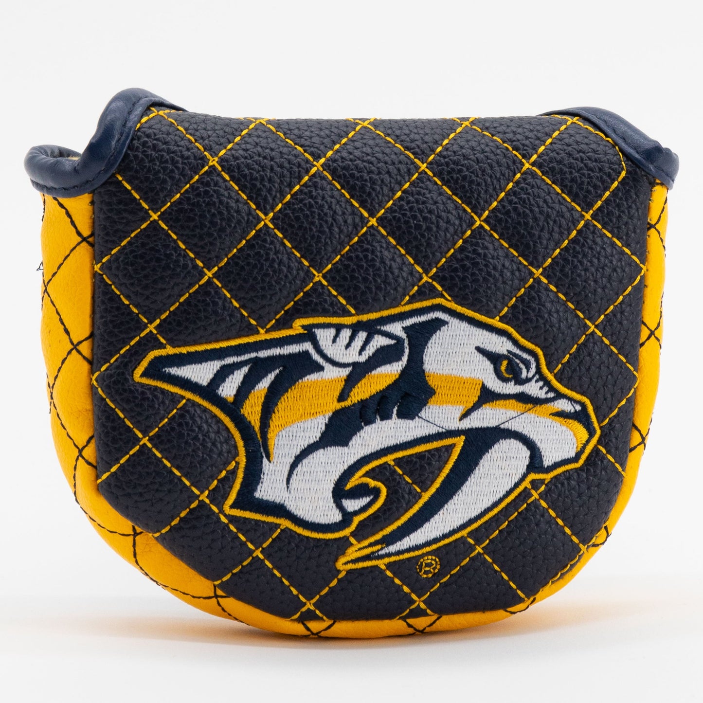 Nashville Predators solid mallet putter quilted golf headcover