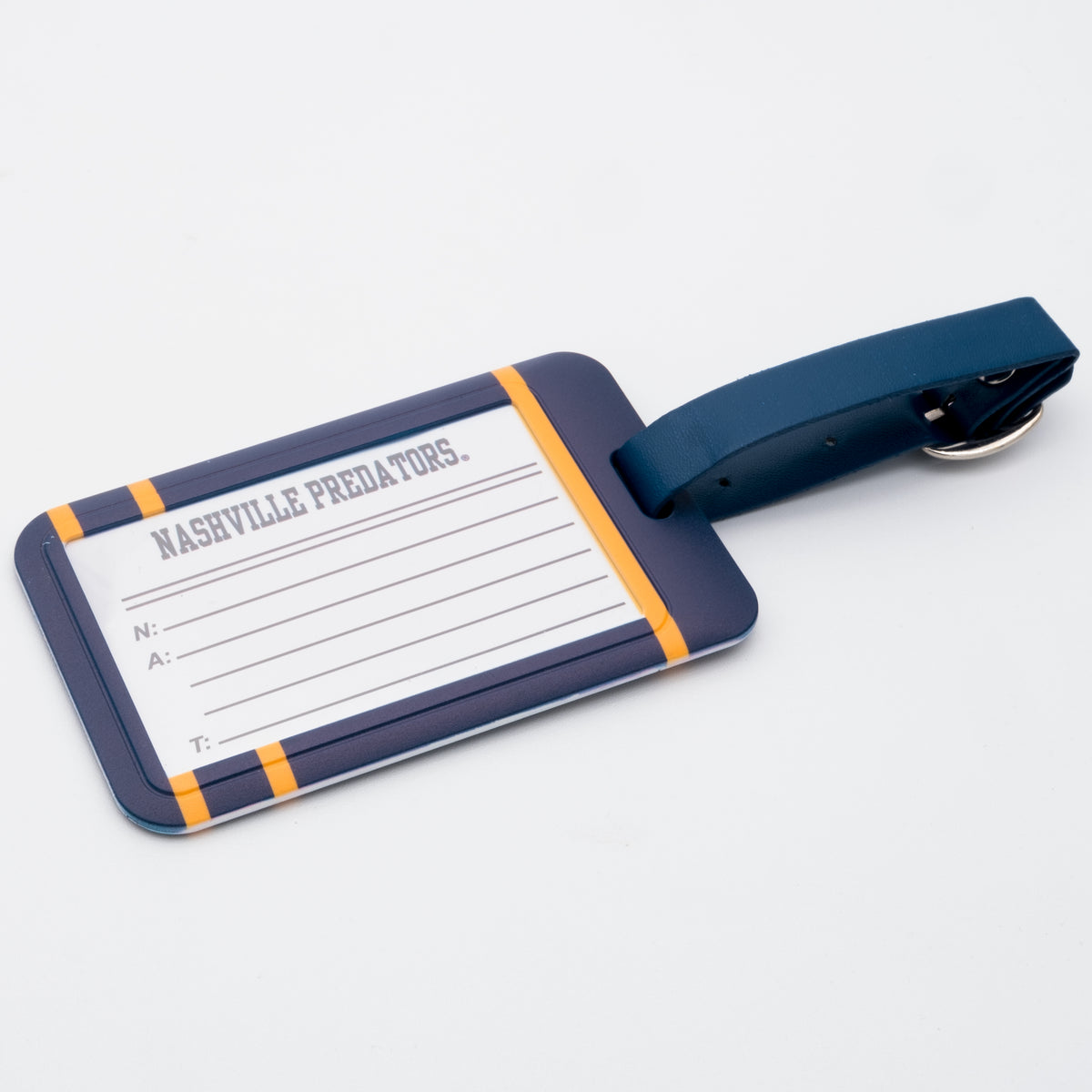 Nashville Predators plastic golf bag tag by Team Golf, product photo 2