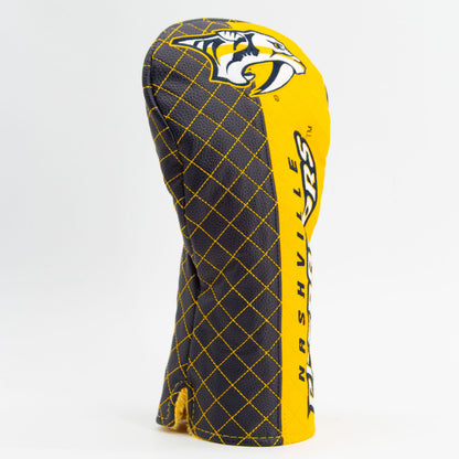 Nashville Predators split driver quilted golf headcover alternate view