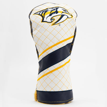Nashville Predators stripe driver quilted golf headcover