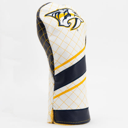 Nashville Predators stripe driver quilted golf headcover alternate view