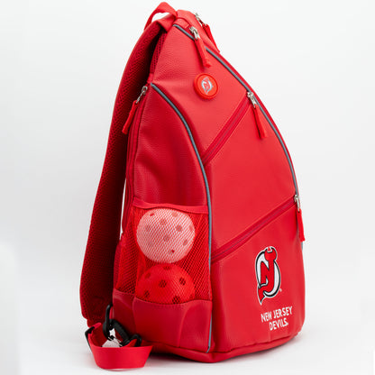 New Jersey Devils PU leather backpack by Team Golf, view 3