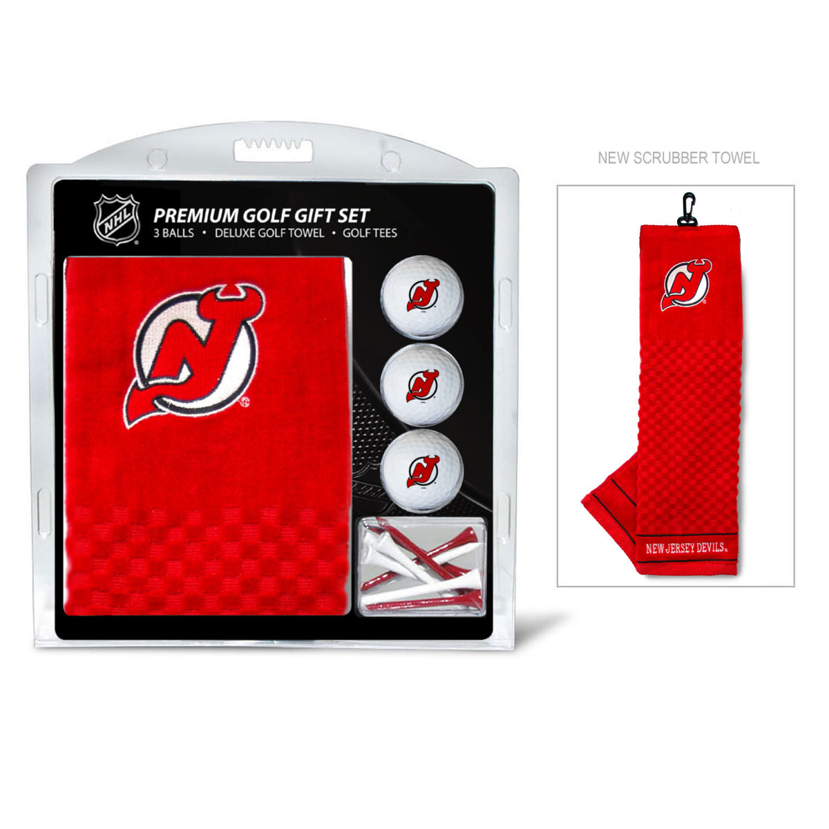 New Jersey Devils Embroidered Towel Golf Gift Set