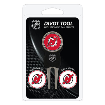 New Jersey Devils Pitchgabel + 3 Ballmarker