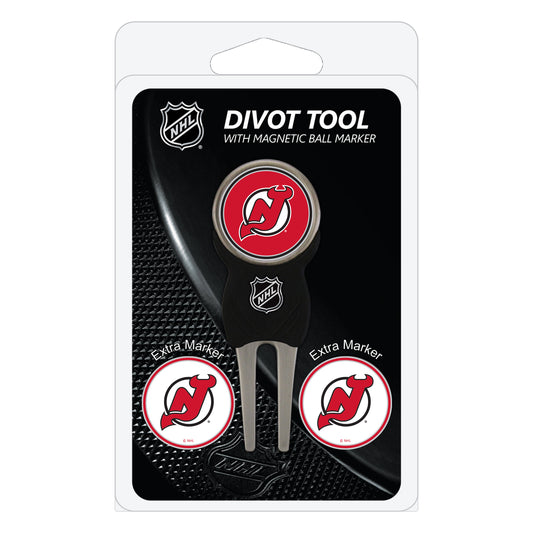 New Jersey Devils divot repair tool and three ball markers