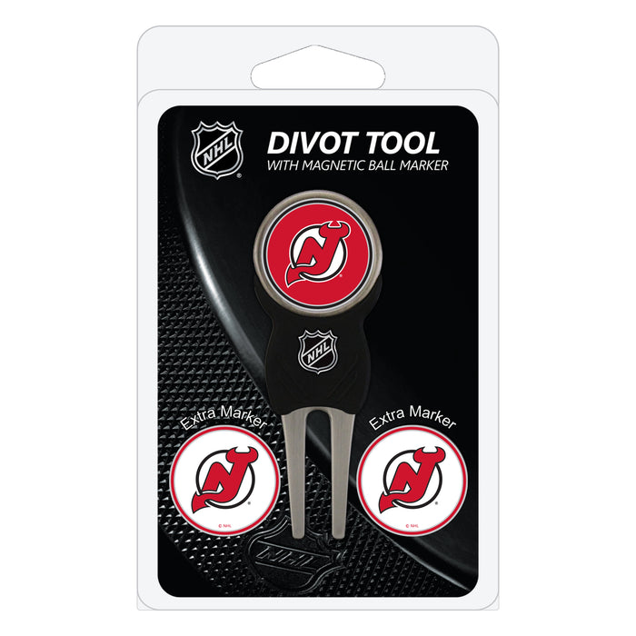 New Jersey Devils divot repair tool and three ball markers