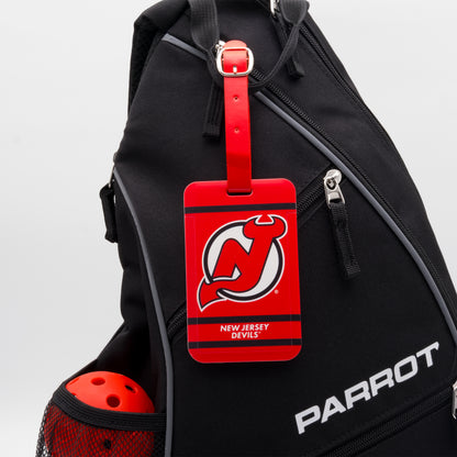 New Jersey Devils plastic golf bag tag by Team Golf, product photo 3