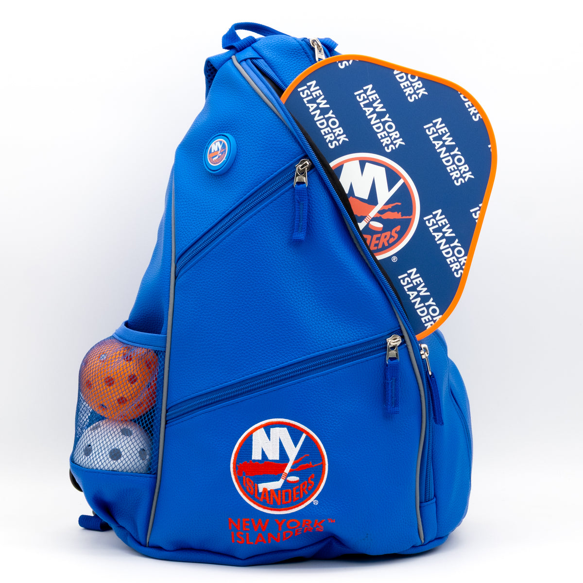 New York Islanders PU leather backpack by Team Golf, view 4