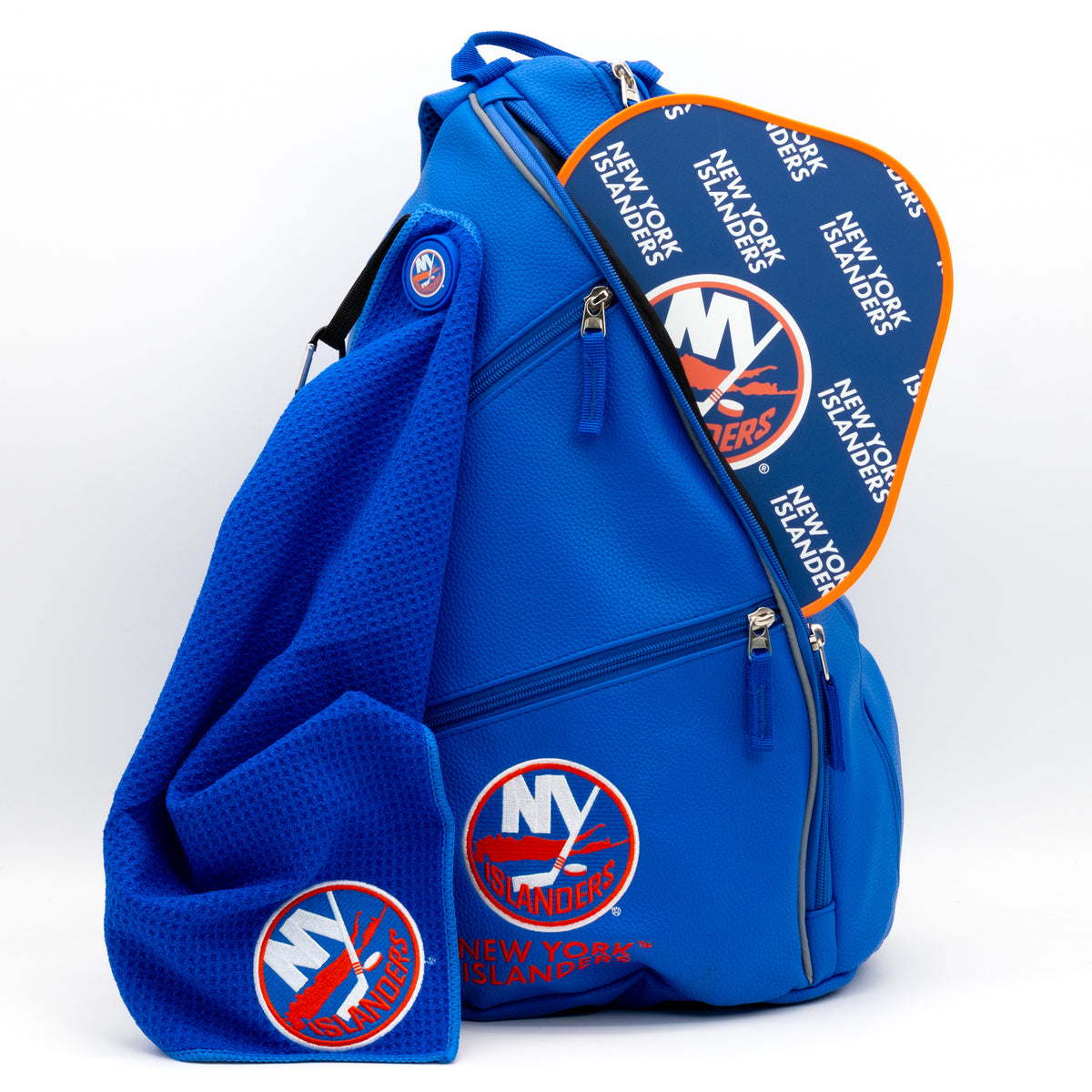 New York Islanders PU leather backpack by Team Golf, view 5