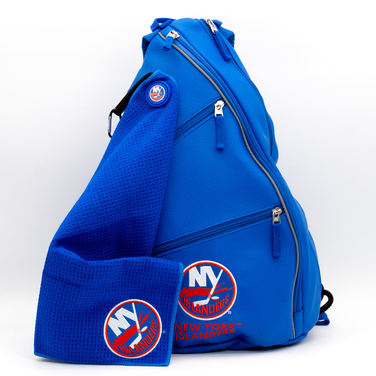 New York Islanders PU leather backpack by Team Golf, view 8