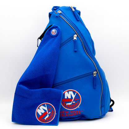 New York Islanders PU leather backpack by Team Golf, view 8