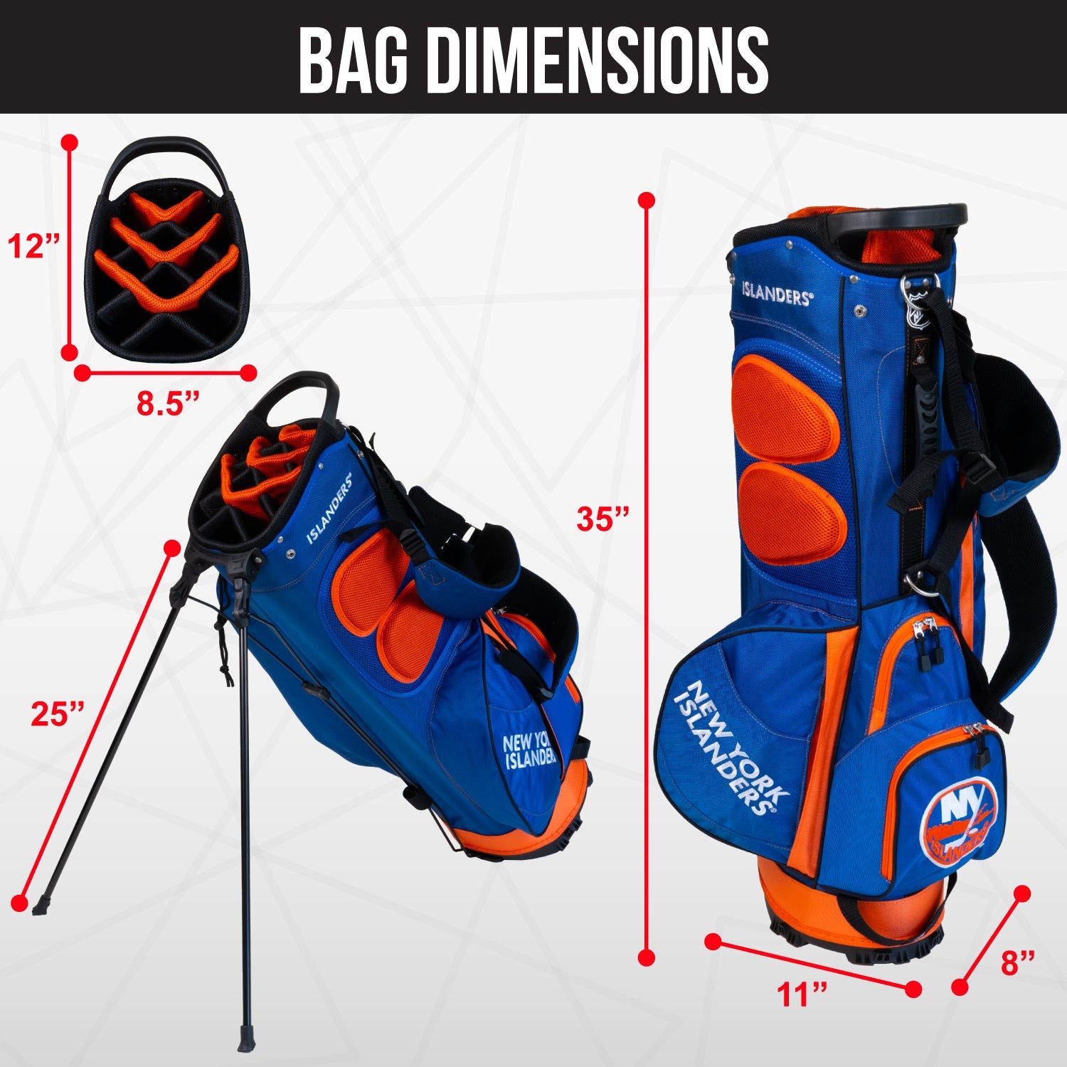New York Islanders Fairway Stand Bag - Image 4 - Club Rehab
