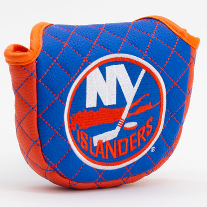 New York Islanders solid mallet putter quilted golf headcover alternate view