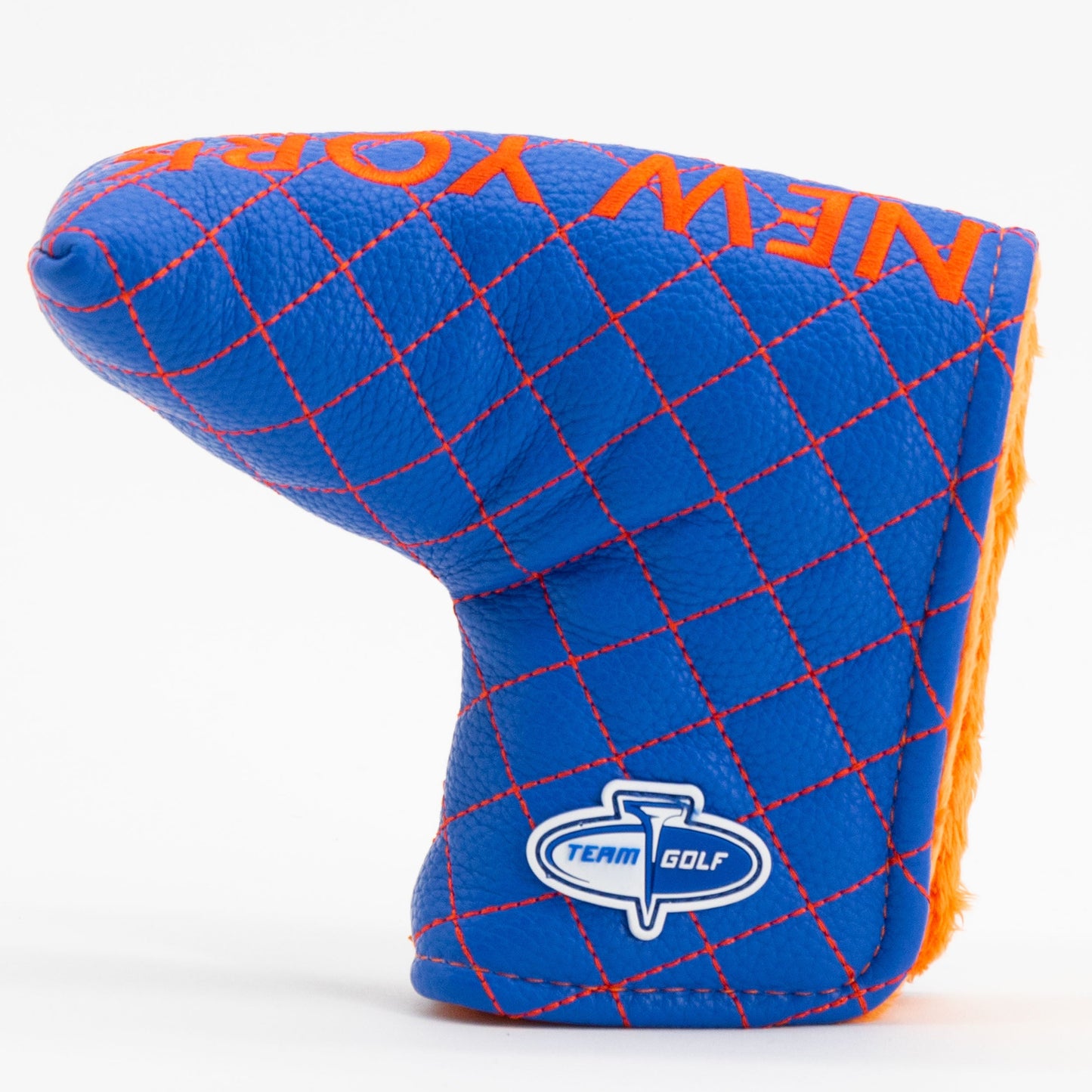 New York Islanders solid blade putter quilted golf headcover alternate view