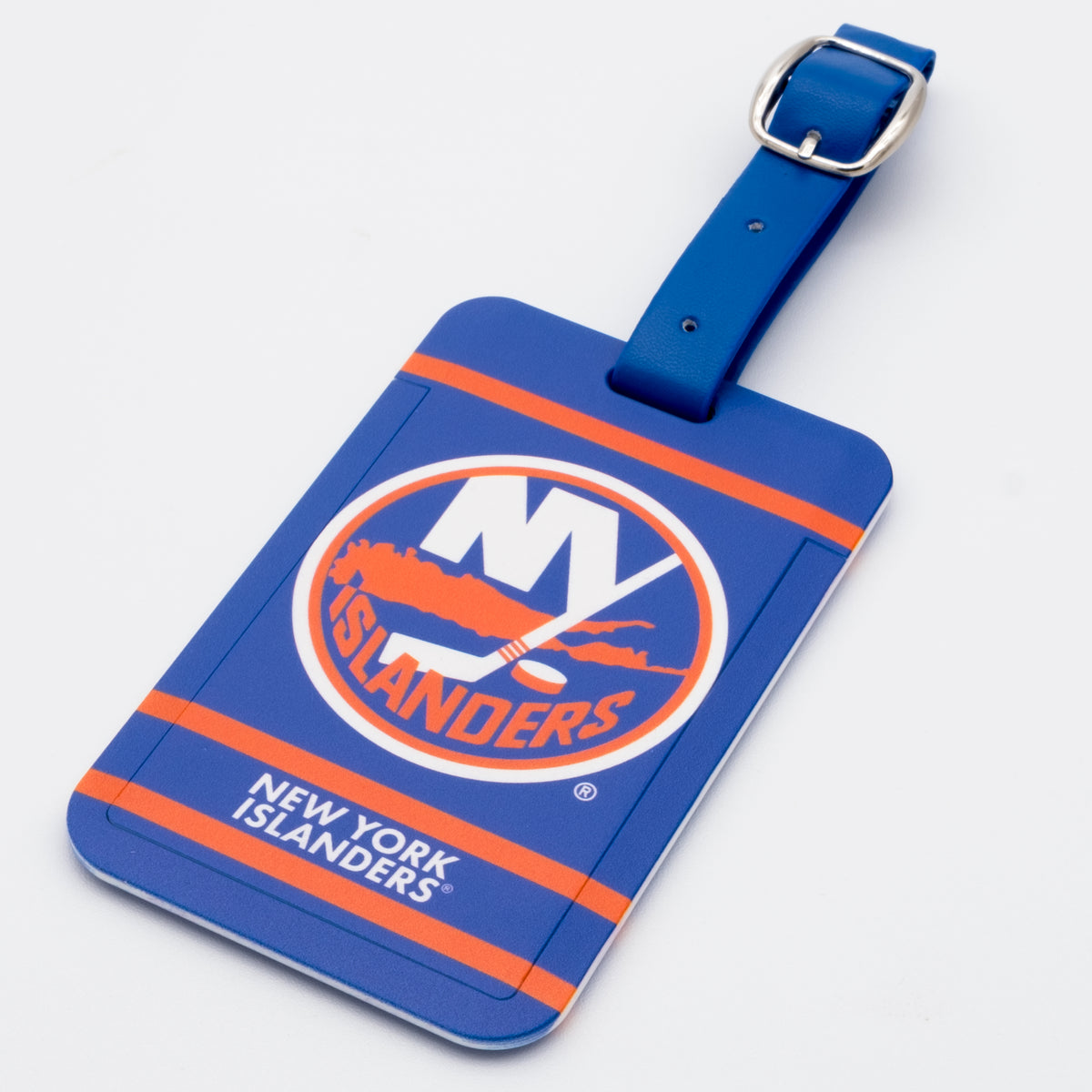 New York Islanders plastic golf bag tag by Team Golf, product photo 1