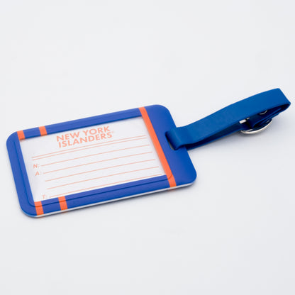 New York Islanders plastic golf bag tag by Team Golf, product photo 2