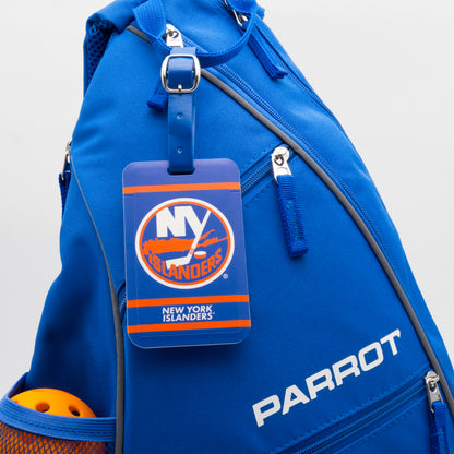 New York Islanders plastic golf bag tag by Team Golf, product photo 3