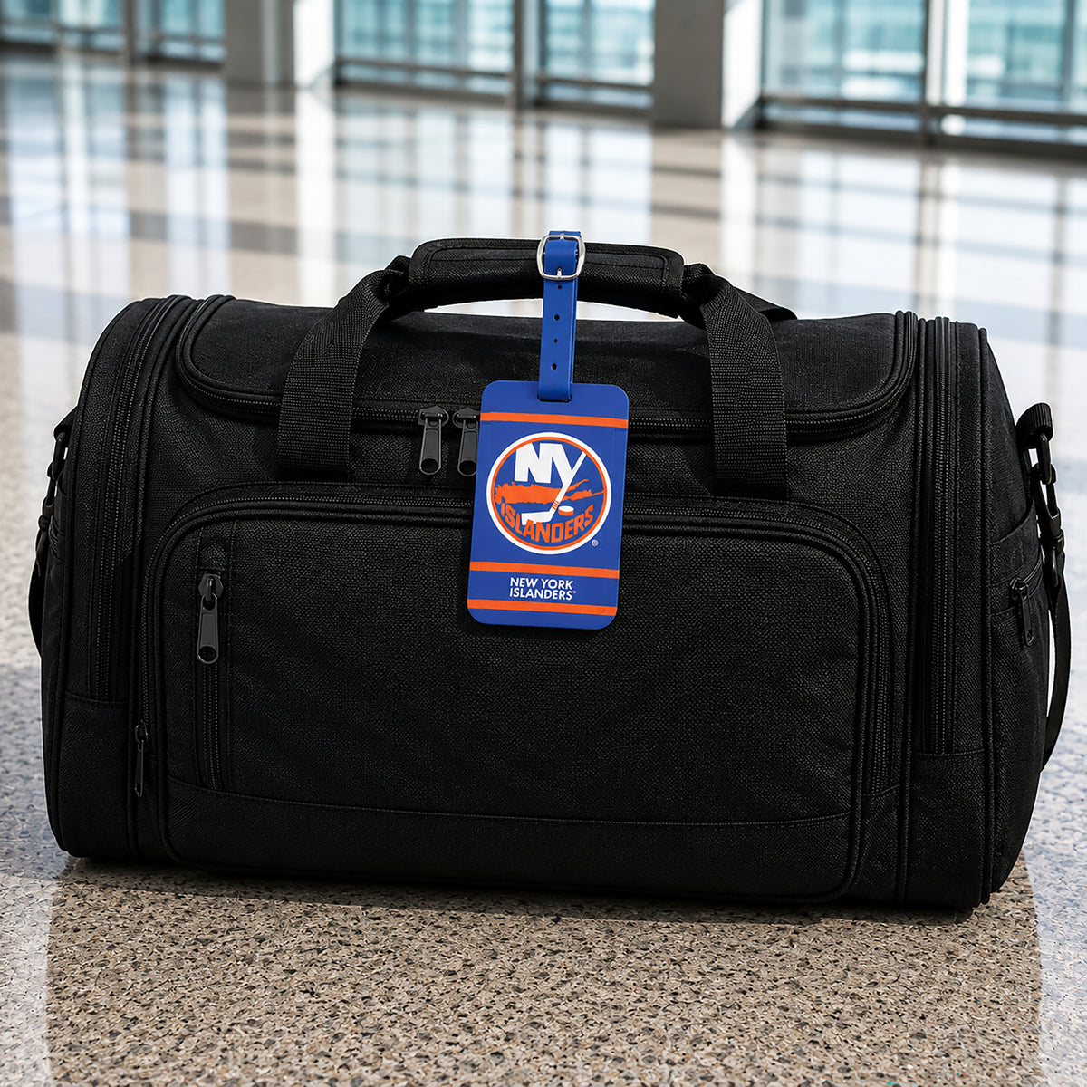 New York Islanders plastic golf bag tag by Team Golf, product photo 5