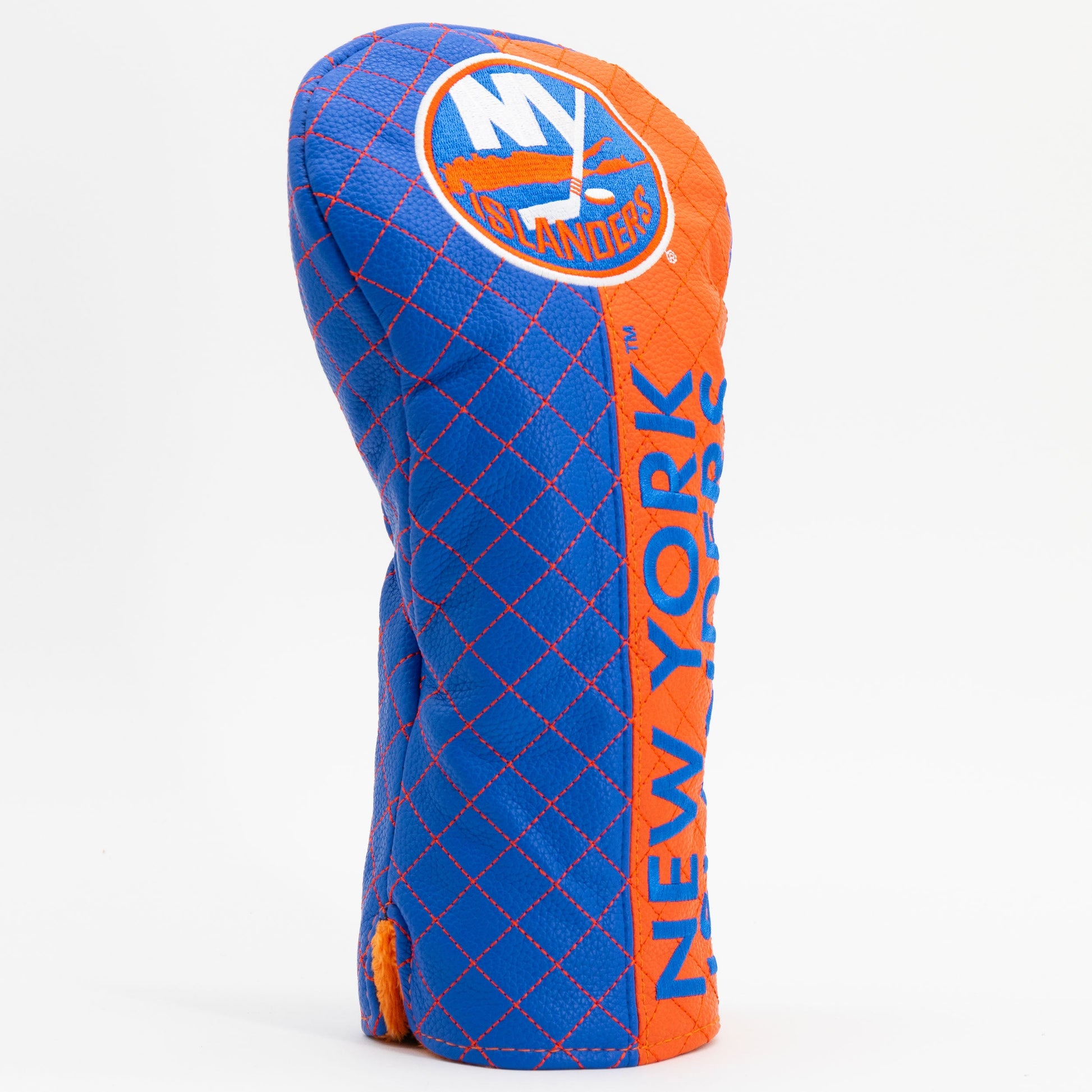 New York Islanders split driver quilted golf headcover alternate view