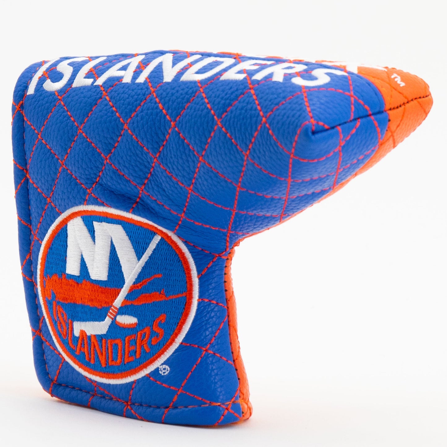 New York Islanders split blade putter quilted golf headcover alternate view