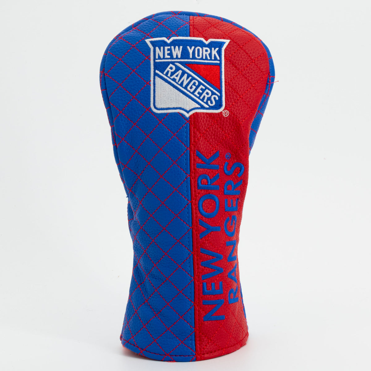 New York Rangers Split Fairway quilted headcover, front view