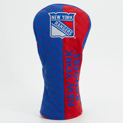 New York Rangers Split Fairway quilted headcover, front view
