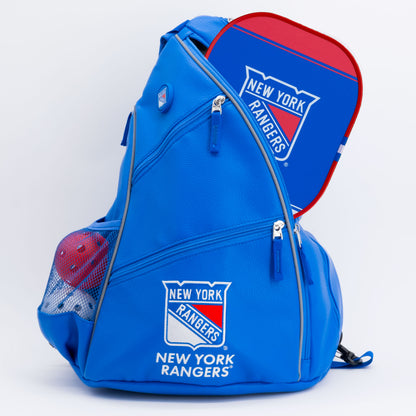 New York Rangers PU leather backpack by Team Golf, view 4